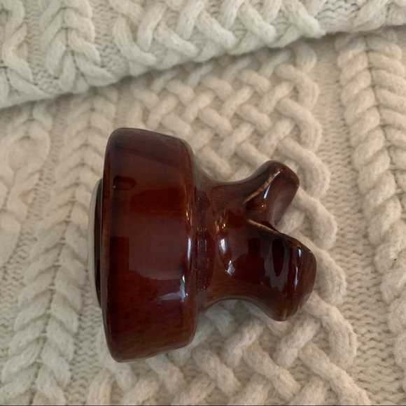 Vintage Brown Ceramic Insulator Excellent - Picture 8 of 10